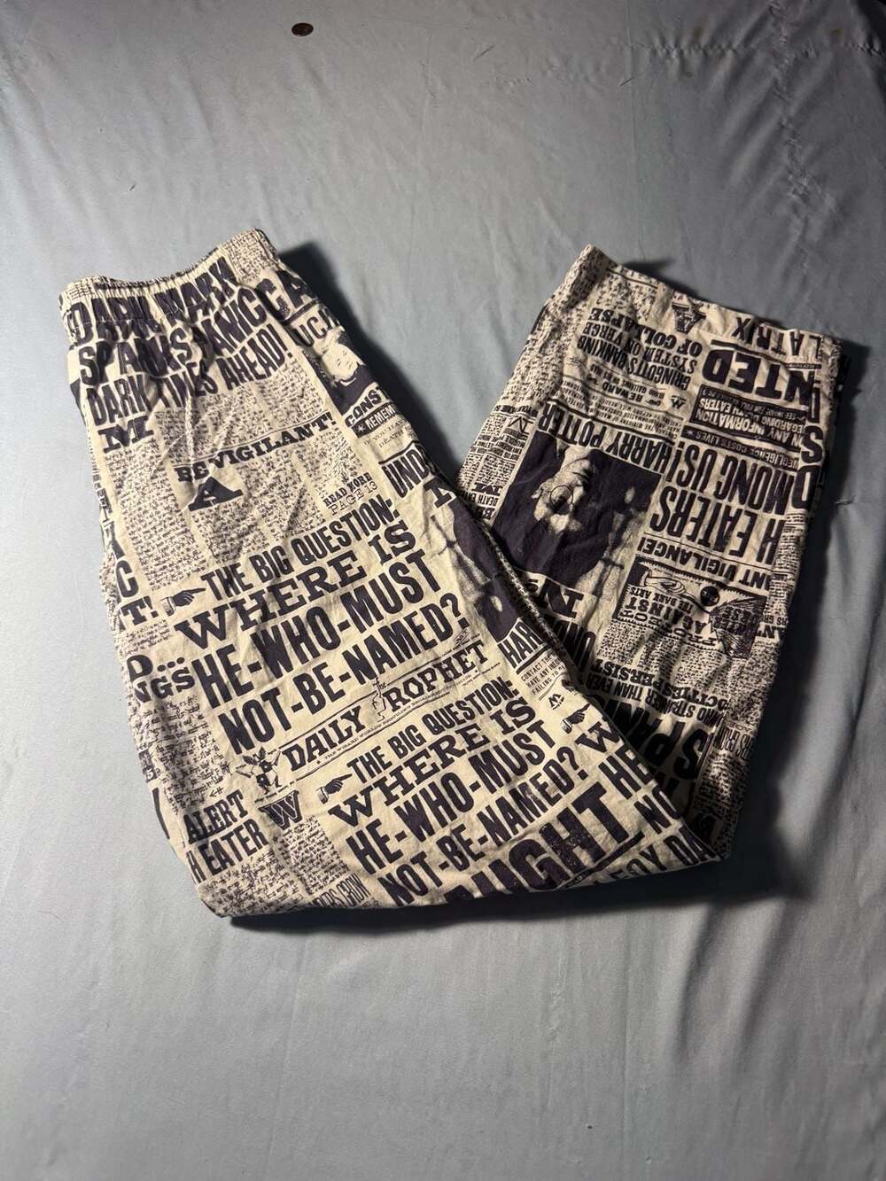 PB Teen Harry Potter Newspaper Pajama Pants Size Medium